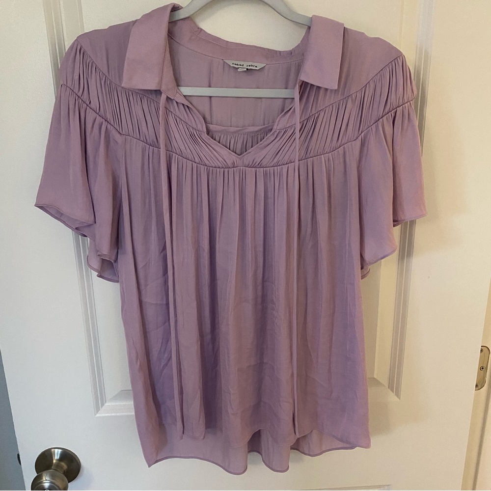 Naked Zebra Light Purple Blouse
